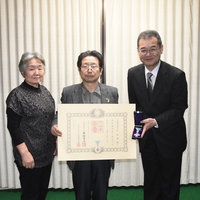 佐長泰教氏に瑞宝双光章が贈られました