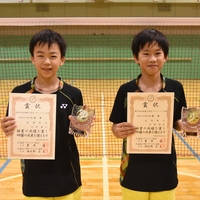 バドミントンダブルス全道優勝！