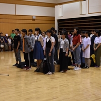 第25回中学生フィンランド国派遣事業　到着式