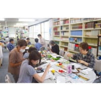 図書室イベント「1日で完成！絵手紙講座」が開催されました