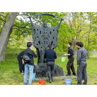 「とうや湖ぐるっと彫刻公園」清掃ボランティアが行われました
