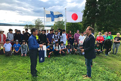 フィンランドでの交流の様子